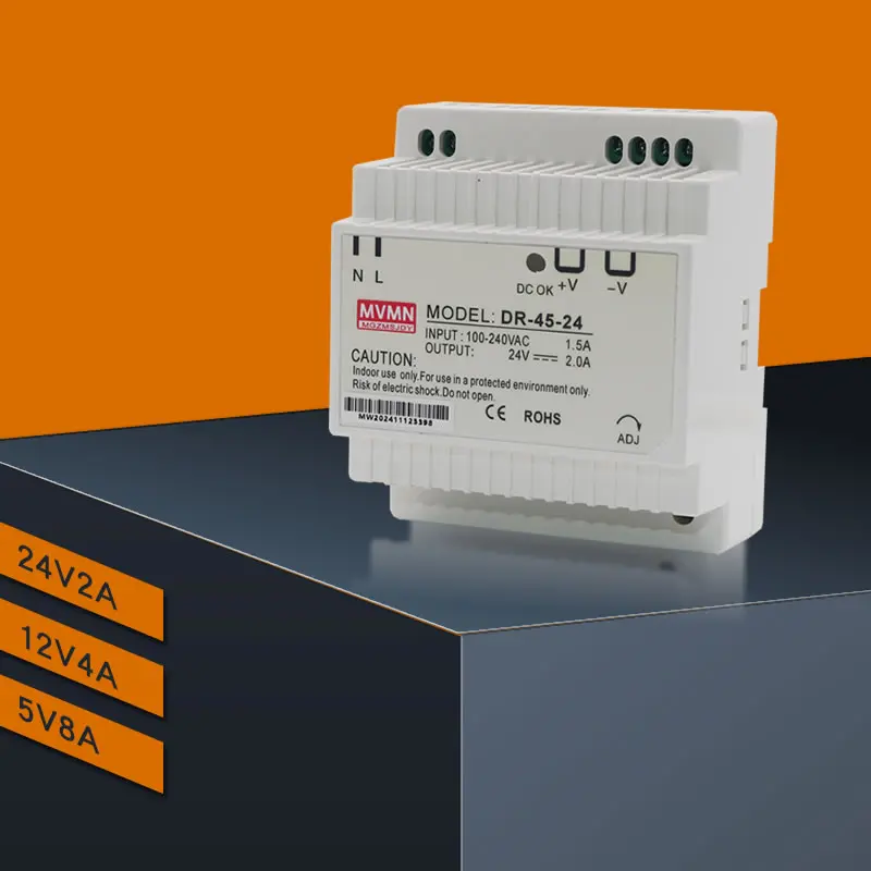 Rail 45W Power Output 24V1.87Adc Power Supply