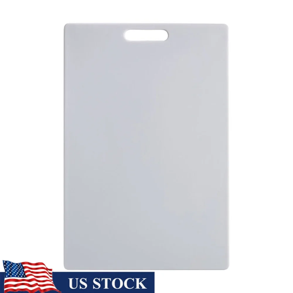 Reversible Polypropylene Cutting Board 12x18 Non-porous Dishwasher Safe Kitchen Utensil Meat Vegetables Easy Cleaning Stable