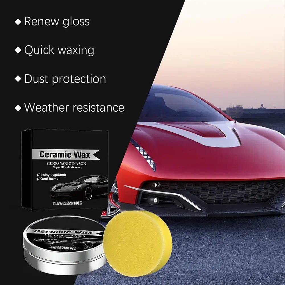Car Wax Auto Paint Care Ceramic Coating Paint Polish Repair Refurbishment Auto Dustproof Scratch Repair Remover
