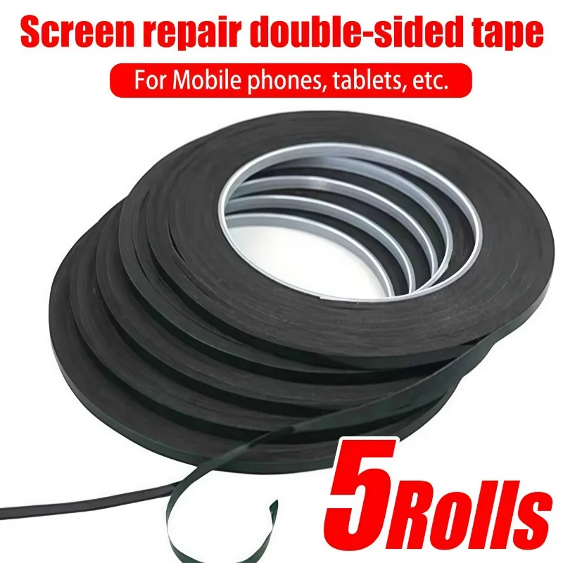 10M Screen Repair Double-sided Tapes Mobile Phones Repair Black Strong Stickiness Screen Frame Adhesive Tape for Samsung Xiaomi