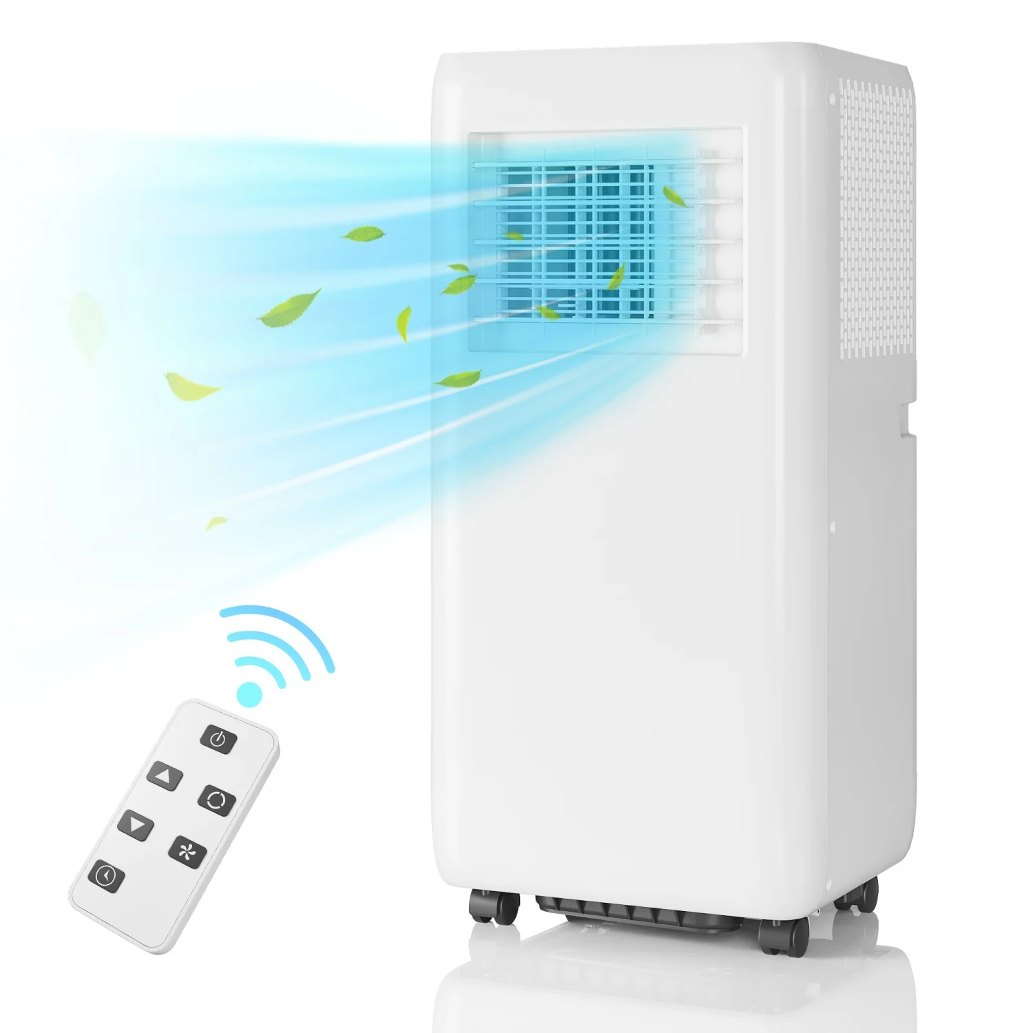 10,000 BTU Portable Air Conditioner,3 in 1 AC Unit with Fan/Dehumidifier/Cools,24H Timer,Remote Control,for Home/Kitchen/Office