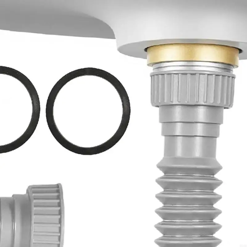 Adjustable Under Sink Drainage Pipe Flexible P Trap Under Sink Plumbing Pipe Simple Installs For Bathroom Kitchen B03E