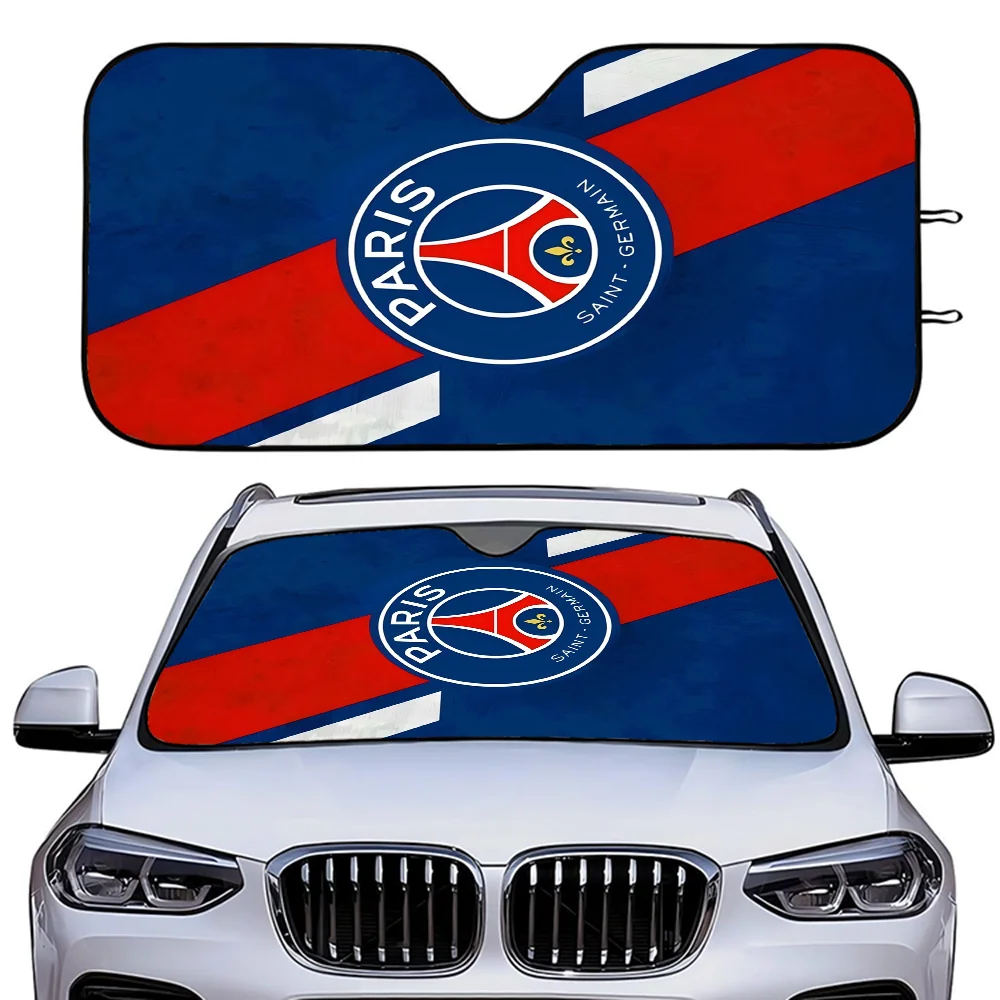 Luxury P-PSG Windshield Sun Shade Windshield Sunshade, Pink Car Sunshade Flowers Sun Visor Aesthetic Car Decor