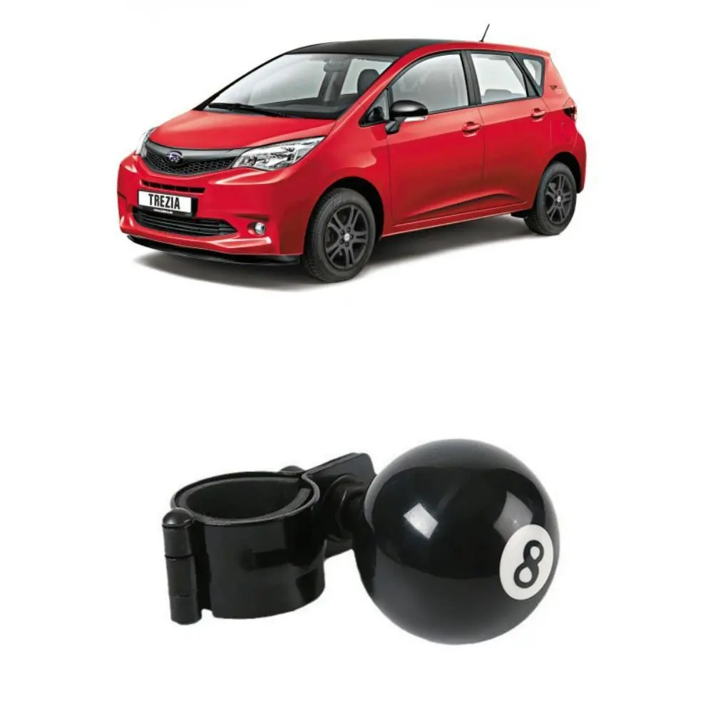 Driving Aid Black Billiard Ball Steering Wheel Spinner Knob For Subaru Trezia Tribeca B9 WRX TR Crosstrek BRZ tS Ascent