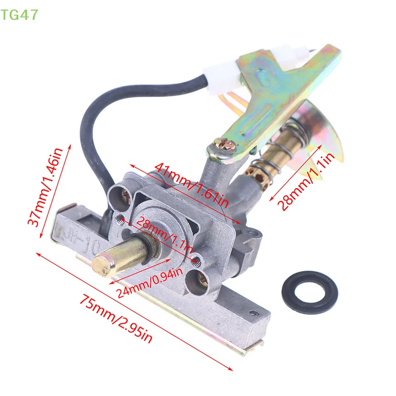 [Y]Grill Gas Valve Replacement Regulator Supplies Liquefied Petroleum Gas Natural Gas Metal Thrower Outlet For Fireplace Kitchen