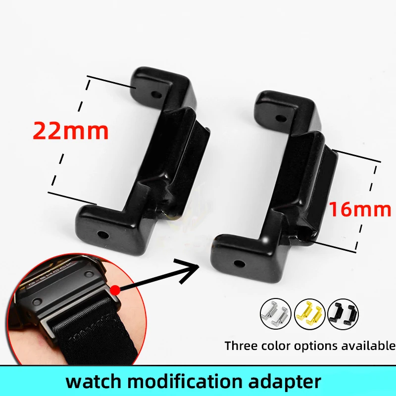 For Casio G SHOCK watch strap adapter accessories modification DW5600 GA110 Rubber nylon Stainless Steel Strap connector parts