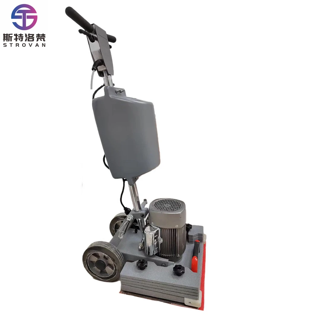 STLF Industrial Automatic Electric Hand Push Walk Behind Cleaning Floor Scrubber Machine Sandpaper Polishing Grinder Floor Machi