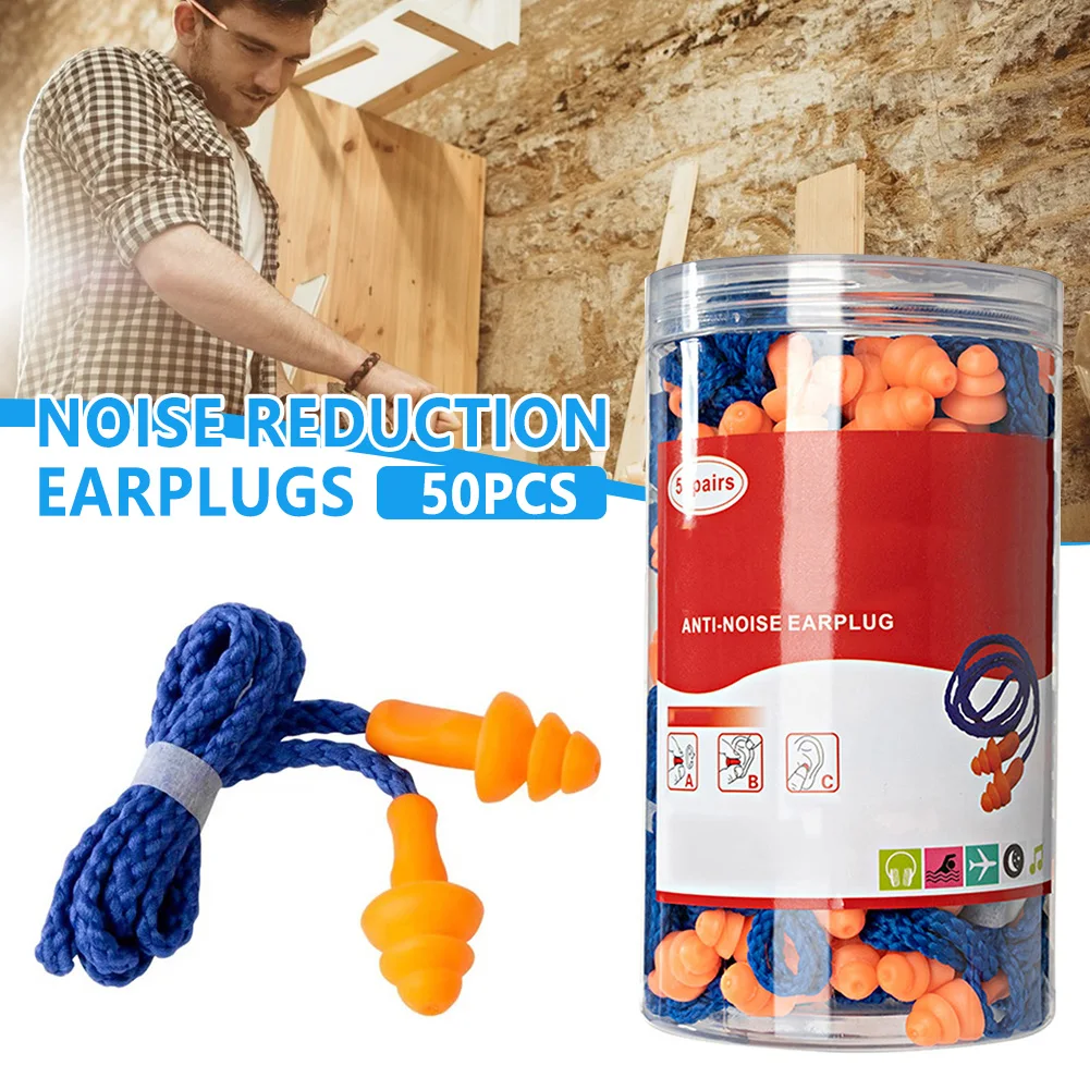 Lovely Christmas Tree Shape Earplugs With Rope Portable Noise-Canceling Ear Plugs For Travel Study Sleep