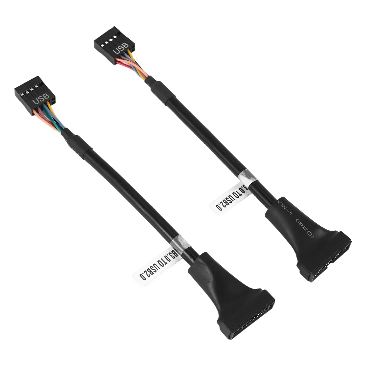 2 Pcs Motherboard Adapter Cable,19 Pin USB3.0 To 9 Pin USB2.0 Female_BSH