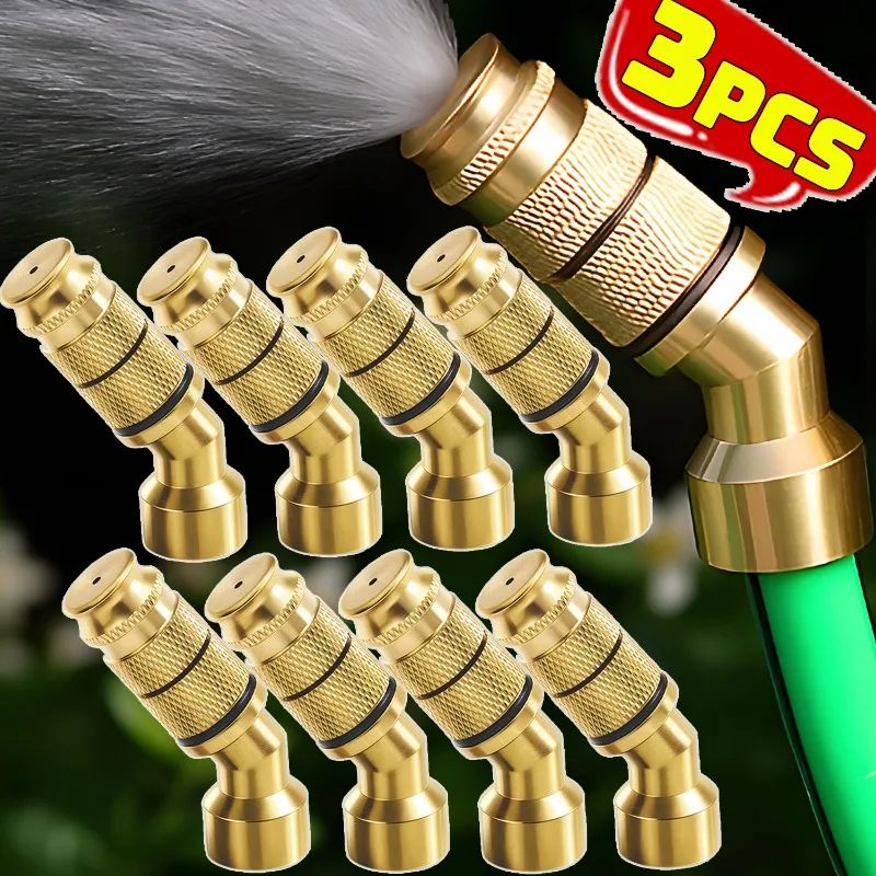 Universal Brass Spray Head Adjustable Garden Irrigation Micro Sprinklers Agriculture Detachable Plant Flower Watering Spray Tool