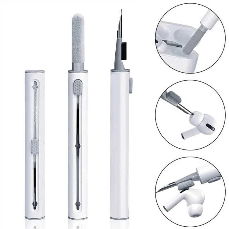 Wireless Earphone Cleaner Kit For Airpods Pro 1 2 3 Earbuds Case 2 In 1 Cleaning Pen Brush Tool For Xiaomi Huawei Lenovo Headset