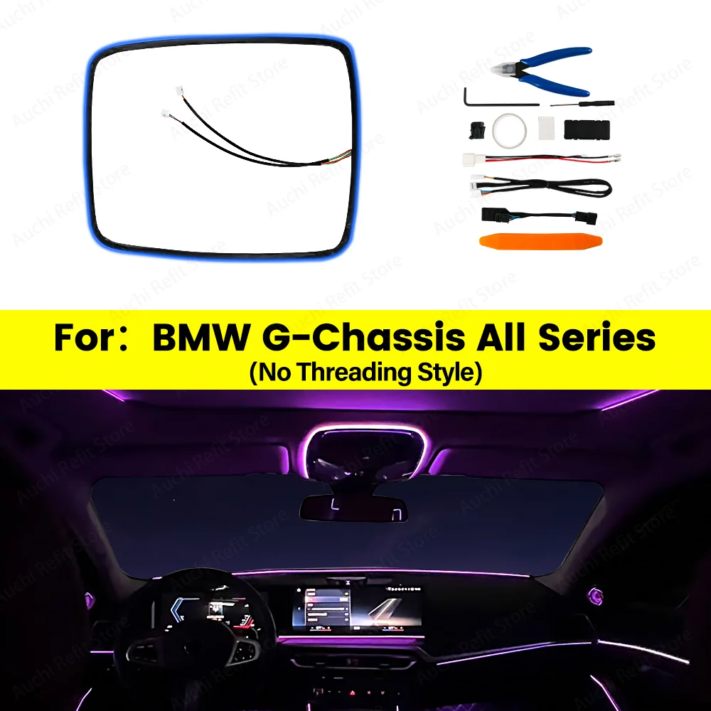 Auchi 11 Colors Reading light Ambient Light for BMW 2 3 4 5 6GT 7 8 Series G20 G30 G05 G06 G07 G01 G60 G70 Interior Lighting