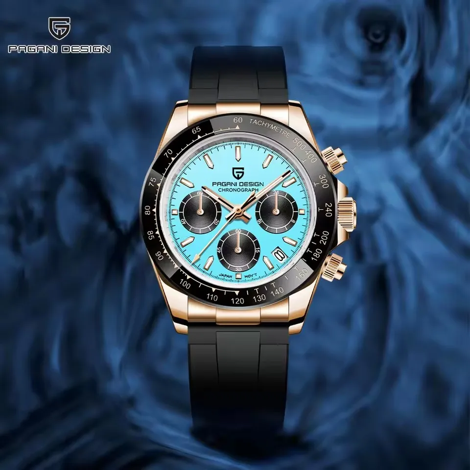2025 PAGANI DESIGN V2 New Classic Color Men Luxury Quartz Watches Multi Zone Sapphire Glass Men Chronograph clock Gift With Box