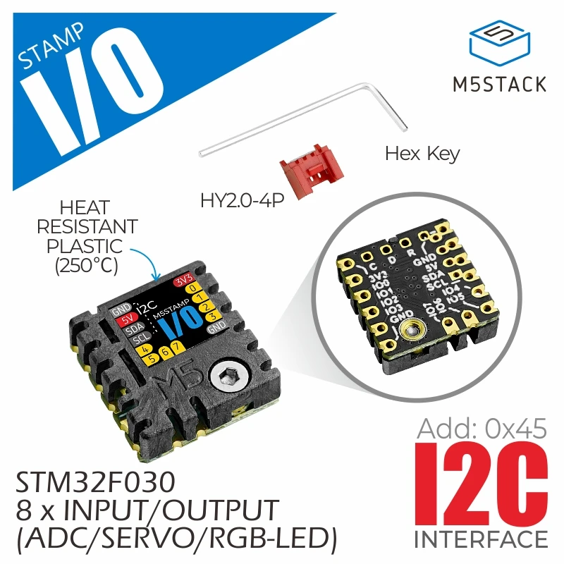 M5Stack Official M5Stamp Extend I/O Module (STM32F0)