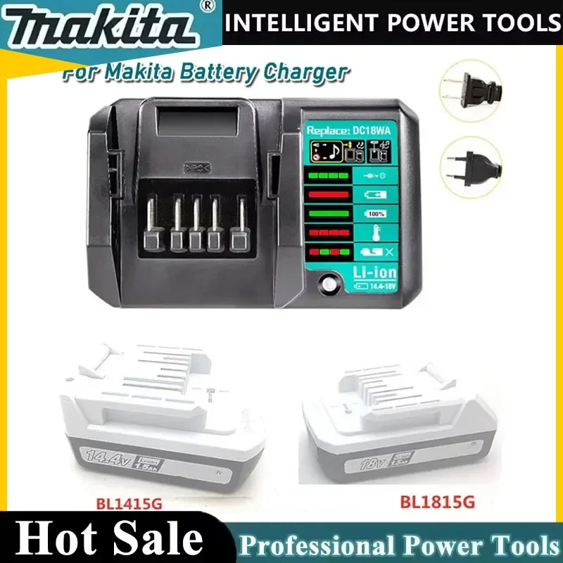 Makita DC18WA BL1815G BL1413G Li-Ion Battery Charger For Makita 14.4V-18V G Series Battery Charger Rechargeable Tool 100V-240V