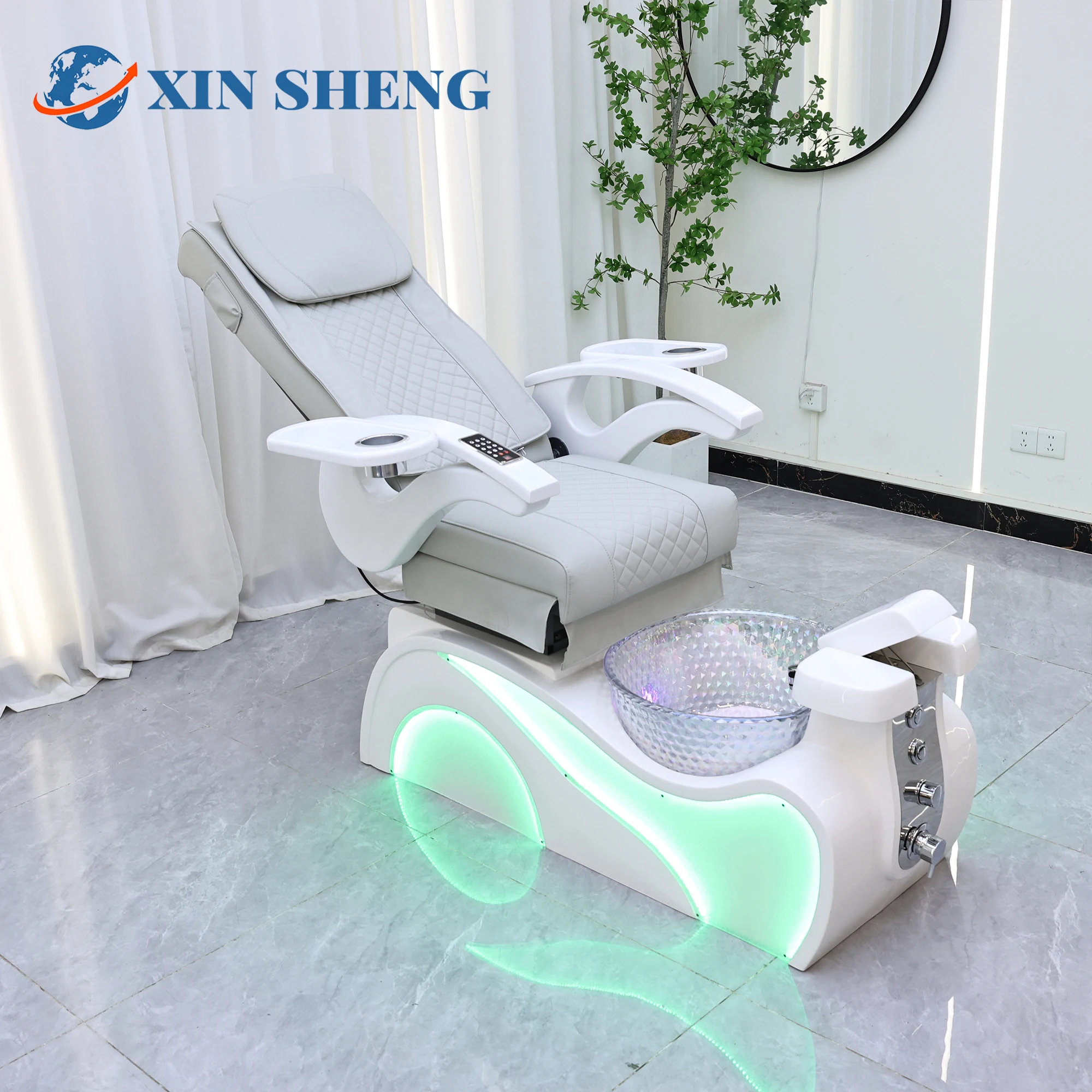 Nail Salon Foot Bath Massage Sofa, Automatic Back Massage Chair, SPA Shop Furniture Factory Customization and Wholesale