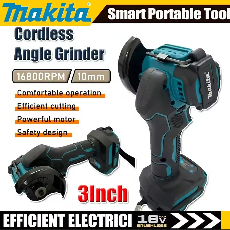 Makita Cordless Angle Grinder 3 Inch Angle Grinder Cordless 3 Inch Electirc CUT OFF Tool Cutting Circular Saw Power Tool