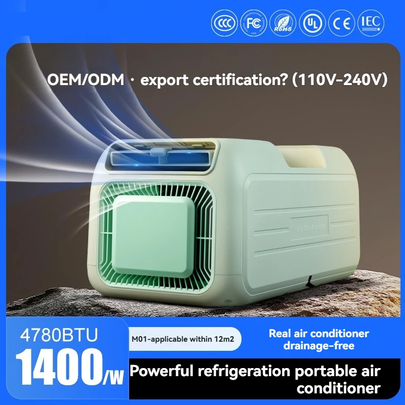 All In One Portable AC Unit Single Cooling System With Compressor For Home Outdoor Camping Kitchen And Personal Space