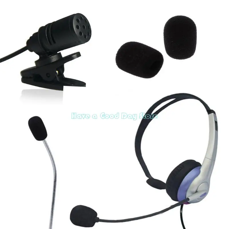 462D 8Pcs Headsets Lapel Foam Microphone Windscreens Lavaliers Covors Accessories New