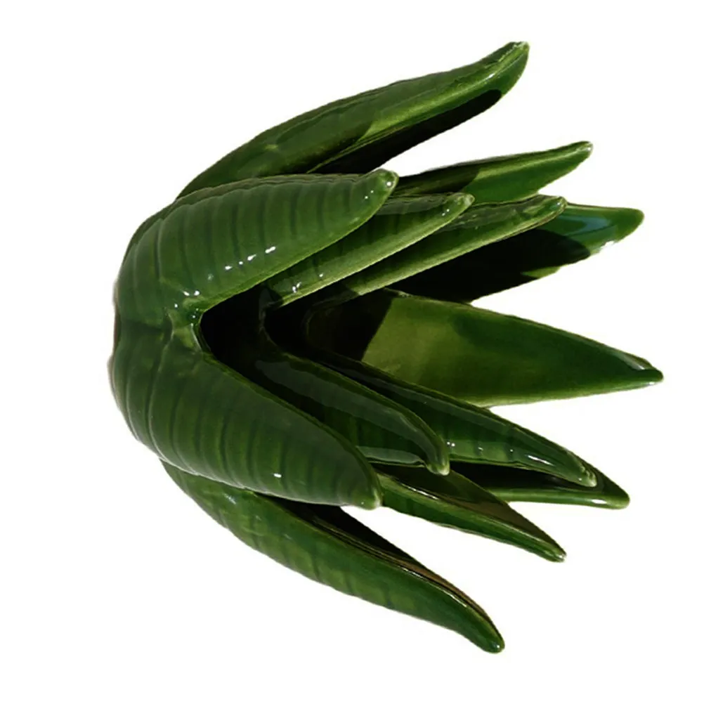 Ceramic Jewelry Tray Ring Holder Trinket Dish Decorative Jewelry Organizer for Desktop Nightstand Makeup Table Storage Plate