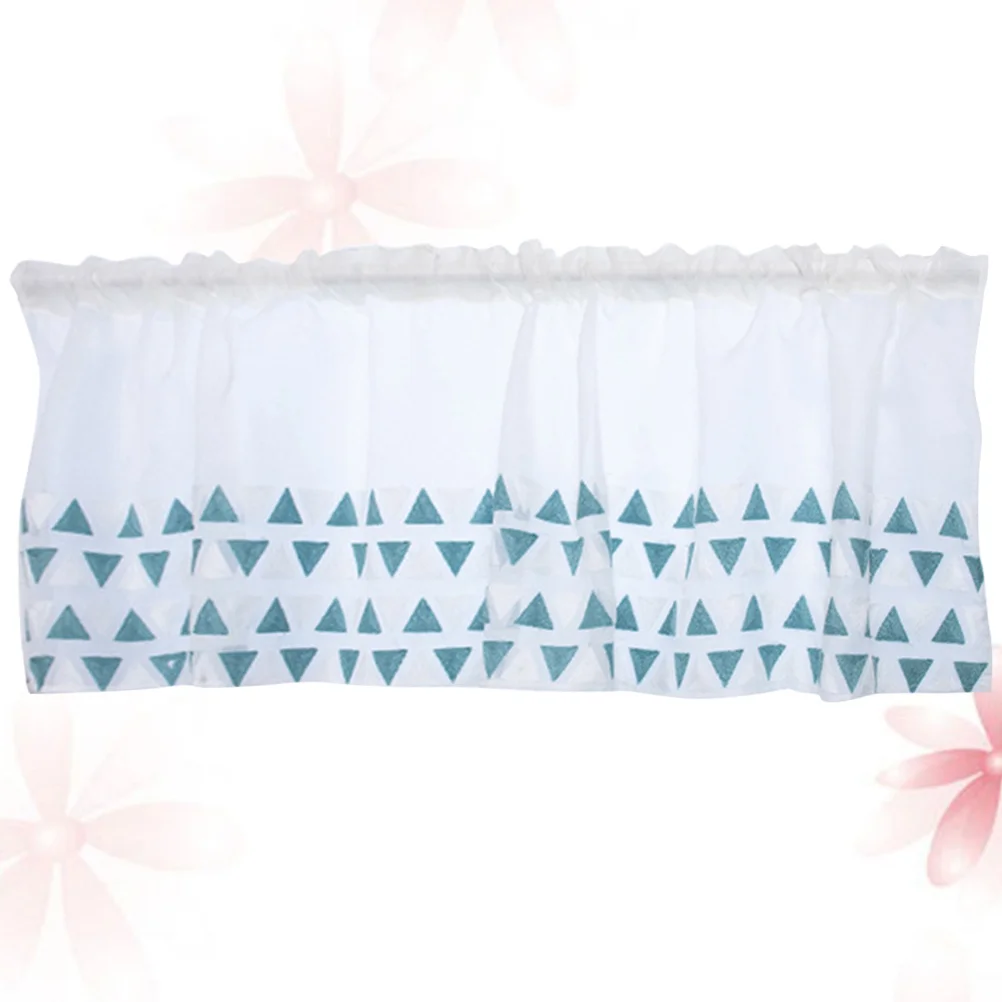 100x50cm Stylish Short Window Curtain Light Blocking Sheer Panel for Living Room Bedroom Home Decor Half Curtain