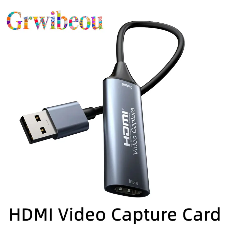 NEW HDMI Video Capture Card 4K 30Hz HDMI to USB 3.0 USB 2.0 USB-C Video Grabber Box For Macbook PC Game PS4 DVD Camera Recording