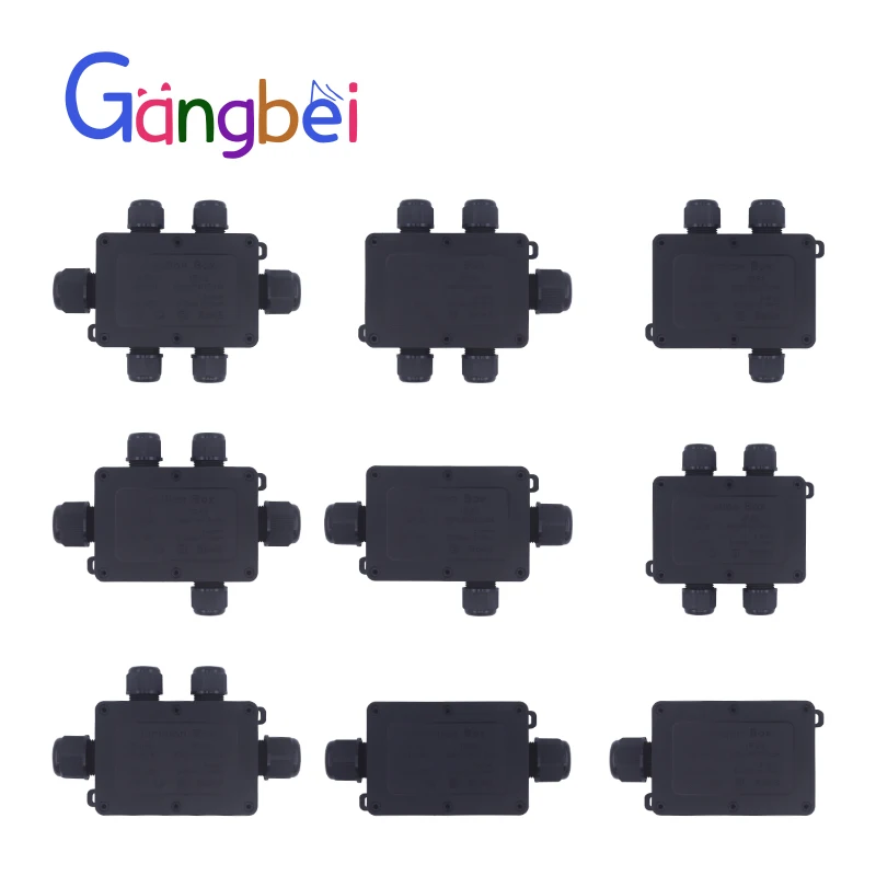 Outdoor waterproof junction box with terminal wiring sealing box, IP68 rainproof monitoring power button box, distribution box