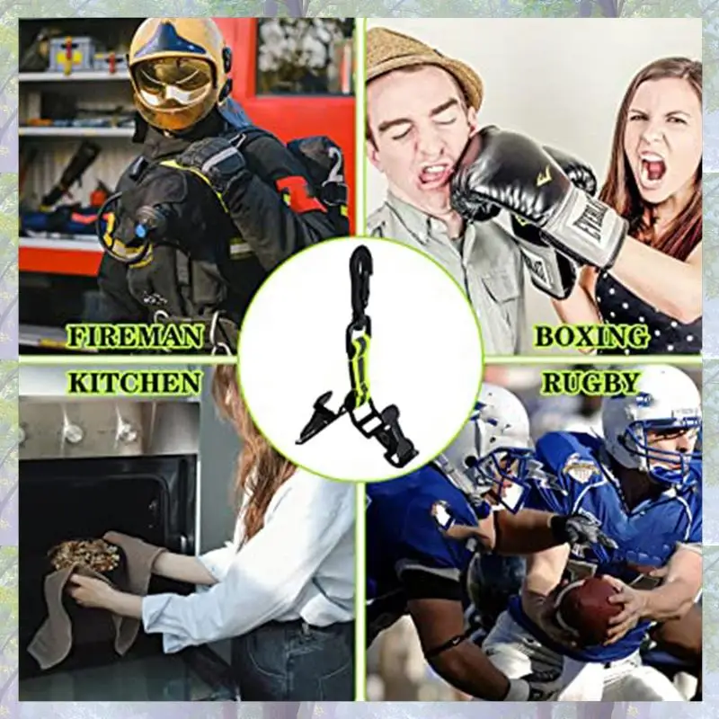 T82C Hot Sale-4 Pcs Firefighter Glove Strap Safety For Firefighter Police Rescue Work Glove Belt Clips