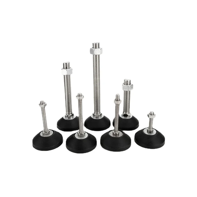 Furniture Outrigger Anti Slip Pad Fixation M6 / M8 / M10 / M12 / M16 Adjustable Furniture Sliding Leveling Pad A Package of 4pcs