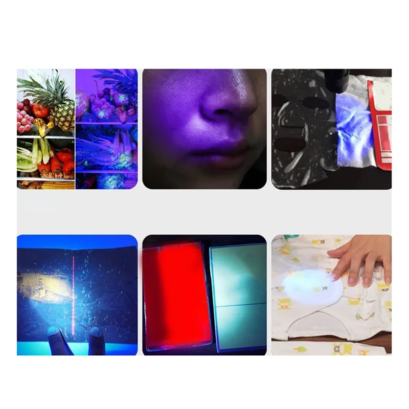 UV Detection Lamp Portable Rechargeable For Residue Banknote Vegetable Fruit Detection Wide Applications-Y47A