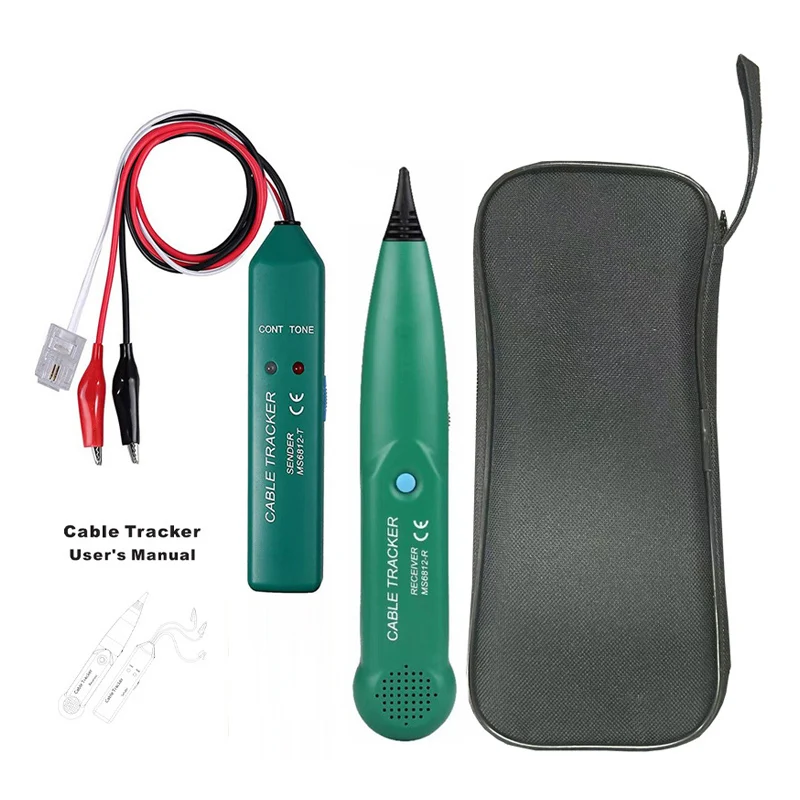 MS6812 Professional Cable Tracker Tester LAN Detector UTP STP Telephone Wire Tracer with Breakpoint Location And Tone Diagnose