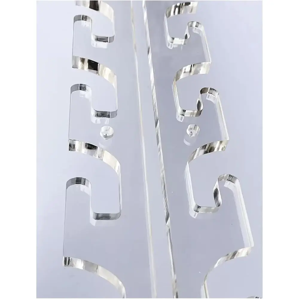 Space-Efficient Acrylic Adjustable Closet Rod Bracket, 100cm Height, for Kids' Wardrobes, Nurseries, and Dorms