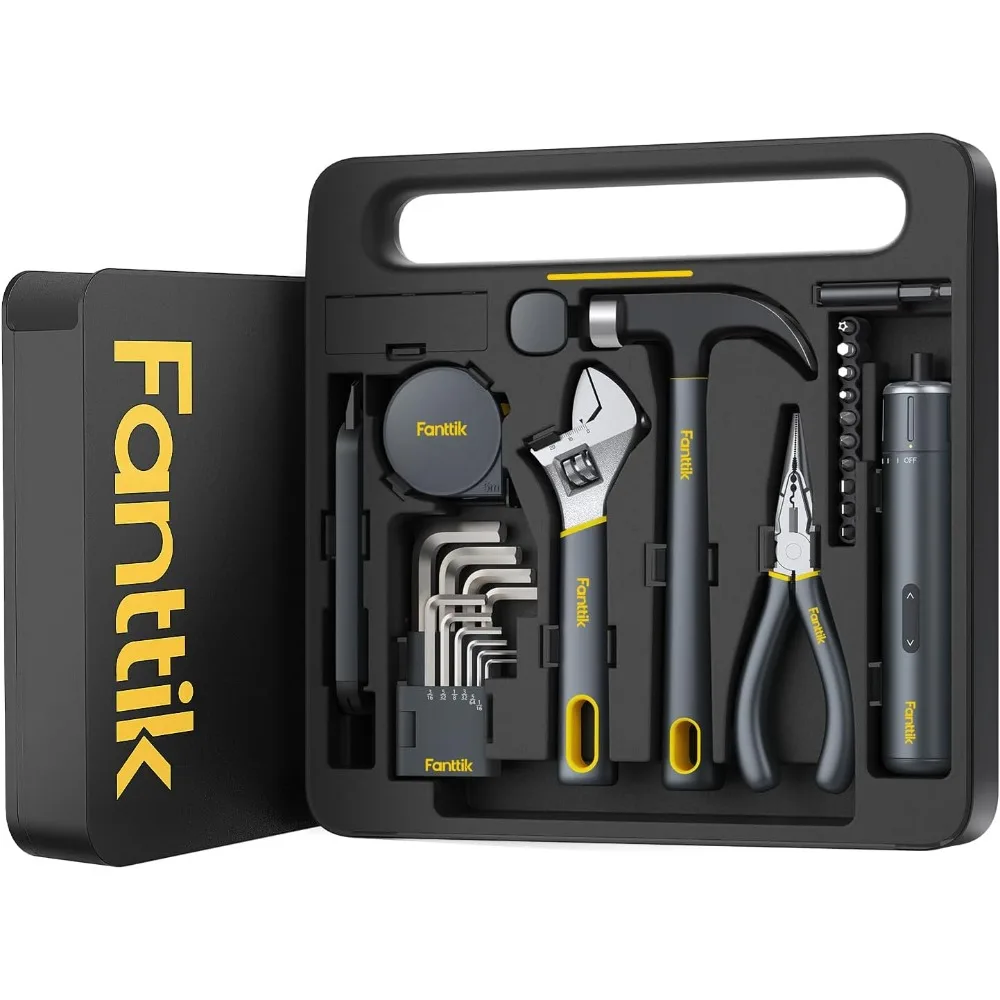 S1 NEX Studio Electric Screwdriver Tool Kit, 3 Torque Settings, Max 6N.m, 10 Magnetic Bits, 7 Types Tools, Hex Keys, Spanner