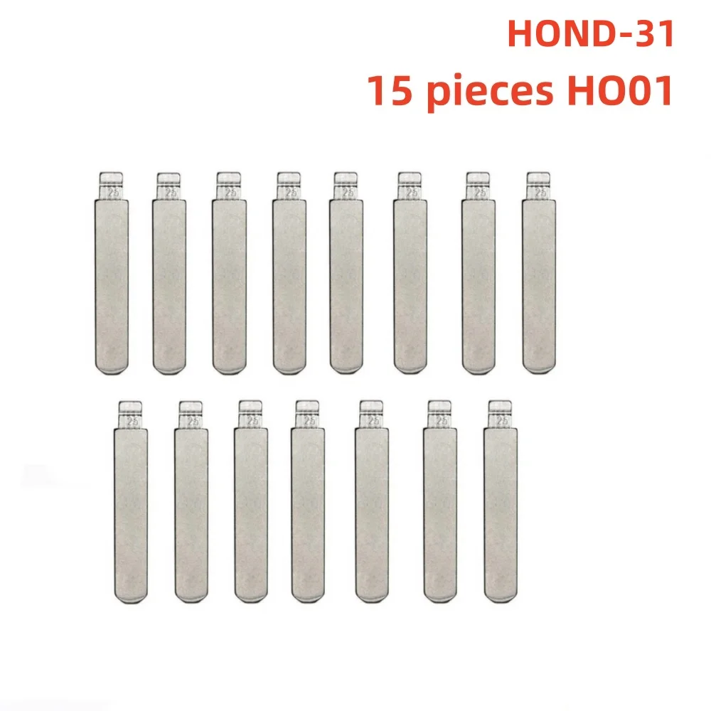 15PCS HO01 HOND-31 HON66 Flip Blank Key Blade 25# HON66FH for Accord Fit City New Odyssey for KD Keydiy Xhorse Remotes