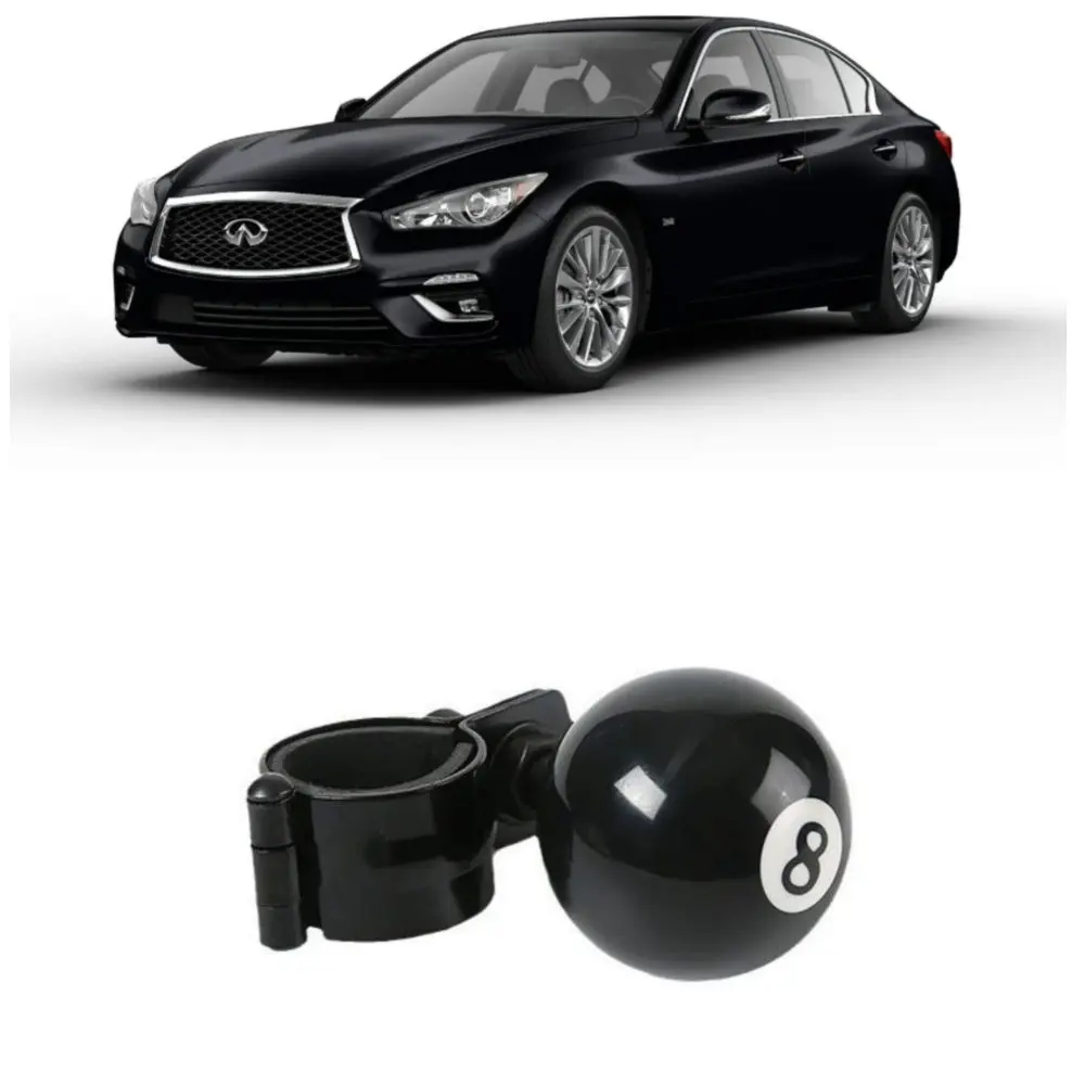 Driving Aid Black Billiard Ball Steering Wheel Spinner Knob For infiniti Q50 ex30d ex37 fx35 fx45 fx37 fx50 g37 G37 Coupe m35