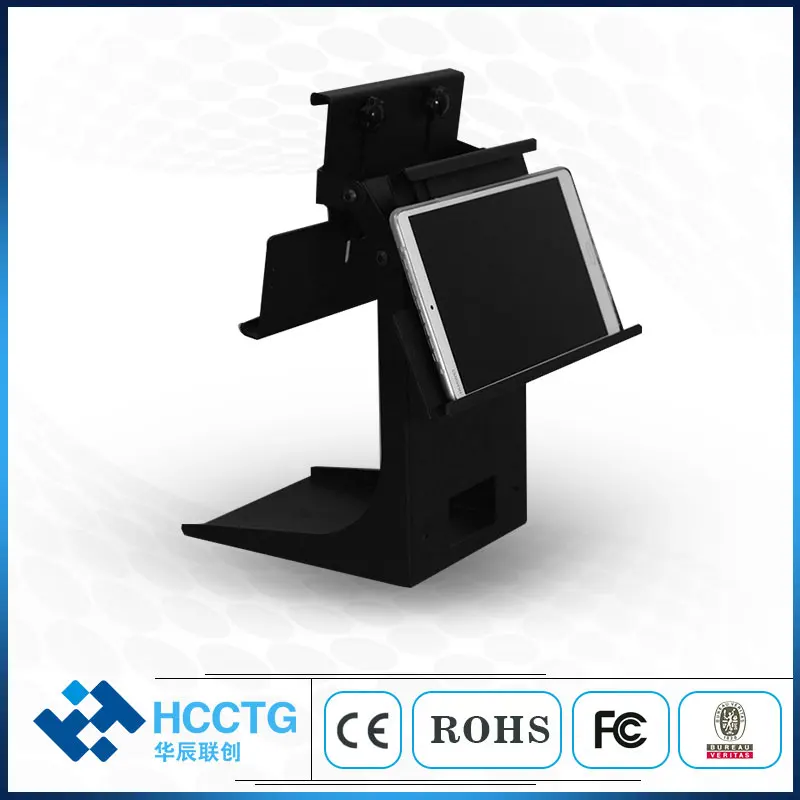 Dual Side Adjustable iPad POS STAND One-piece Design Saves Space PS-20B