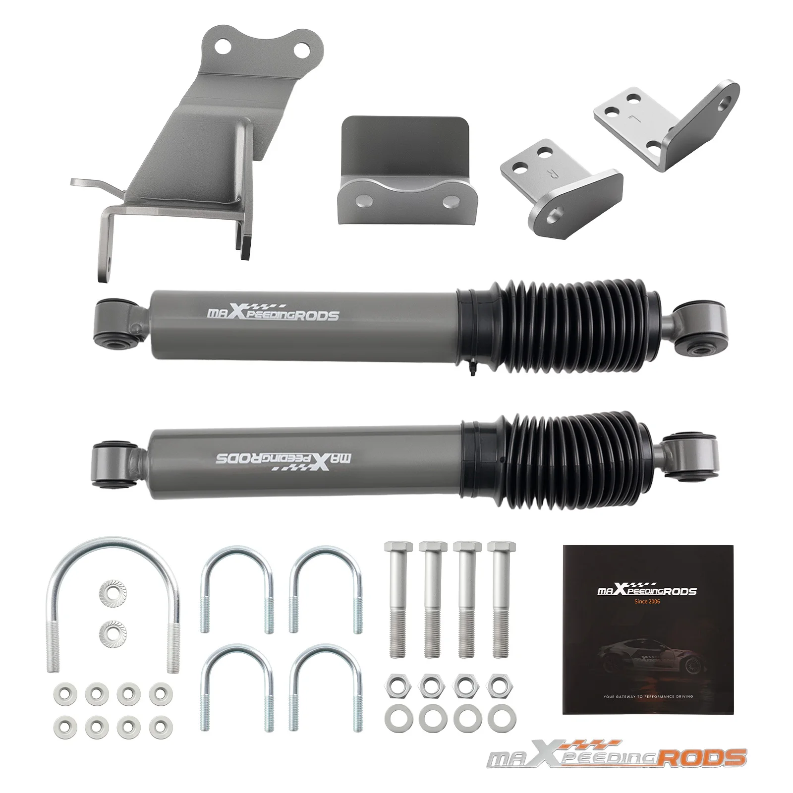 maXpeedingrods Dual Steering Stabilizer For Jeep Wrangler JL 4WD 2018-2023