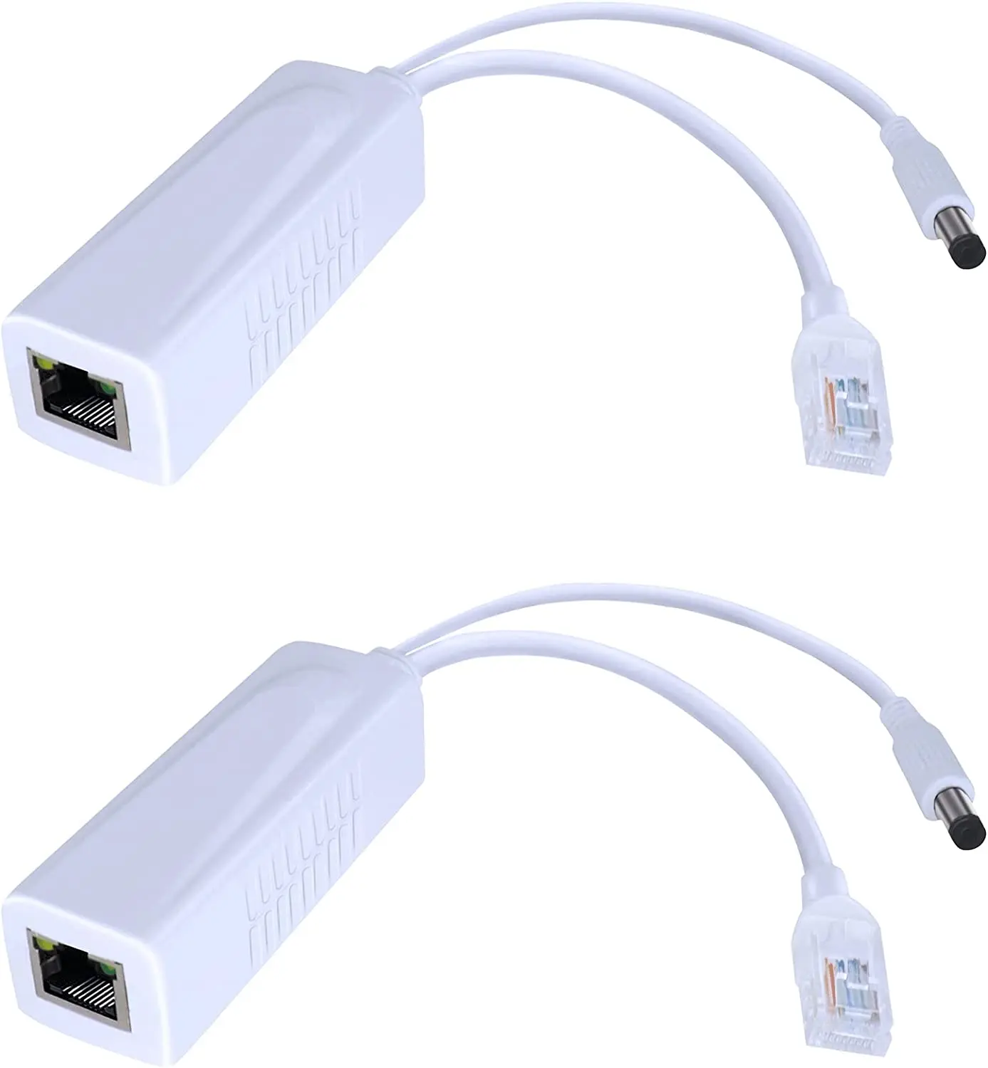 Gigabit PoE Splitter Adapter,12V 2A Output,1000Mbps, IEEE 802.3AF/at, Suitable for IP Cameras, AP WiFi, IP Phones