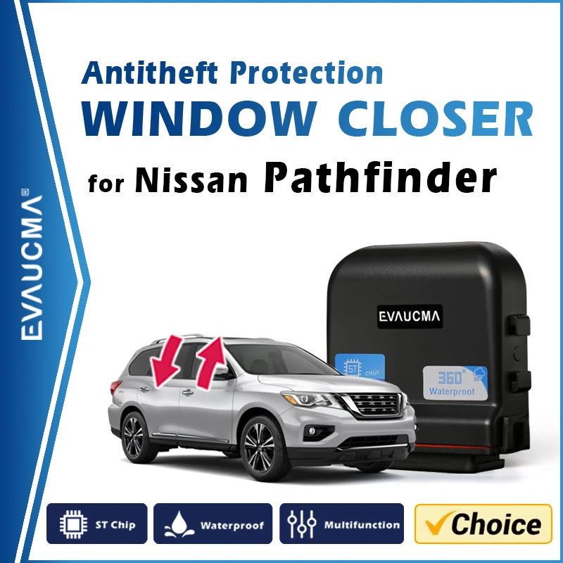 For Nissan Pathfinder R51 R52 Car Antitheft Protection Window Closer Lifter Kit Auto Power Window Close System Alarm Accessories