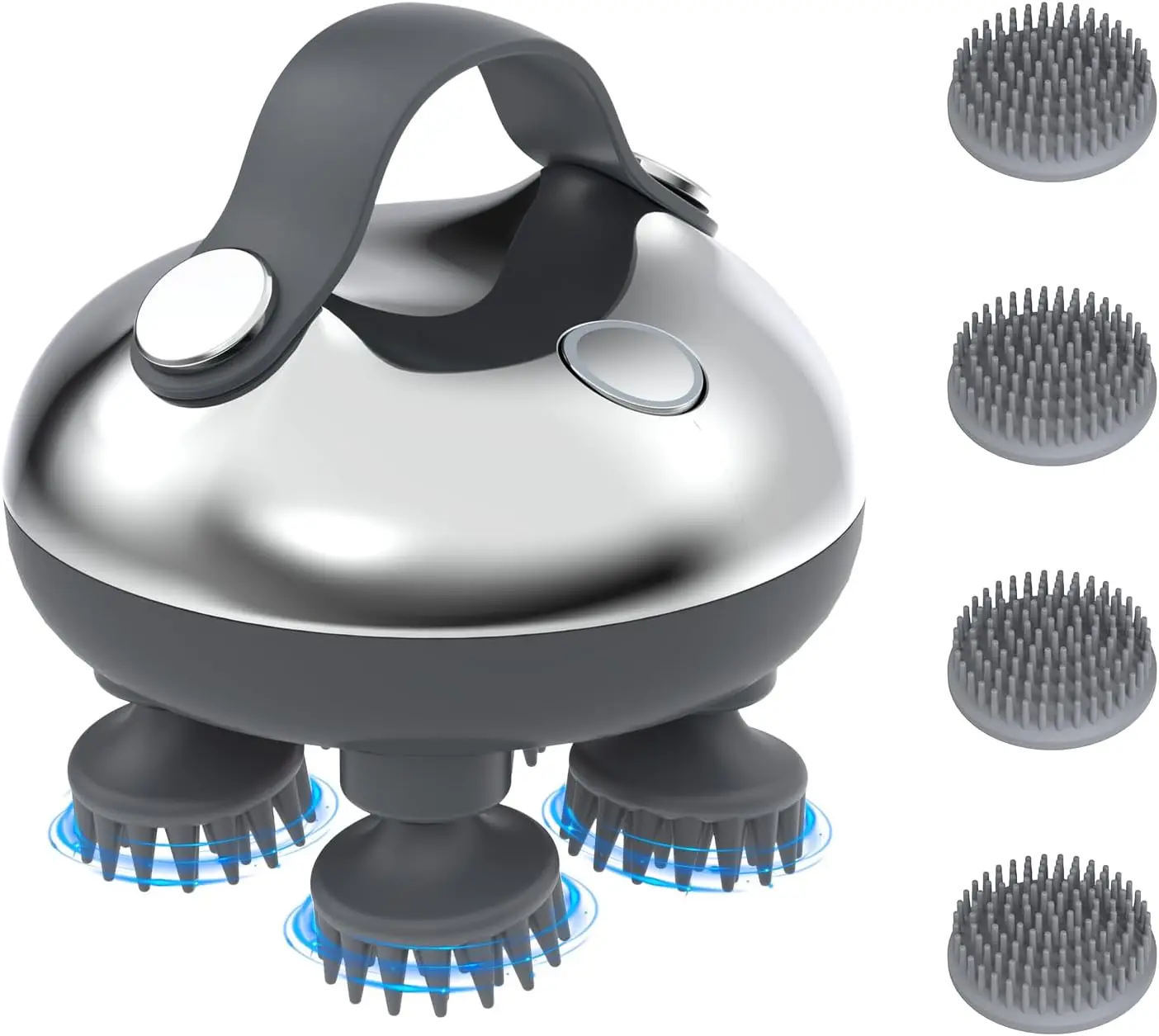 Electric Waterproof Dog and Cat Messager Tool with 8 Massage Heads 100 Massage Nodes for Soothing Mood Relieving Tension,