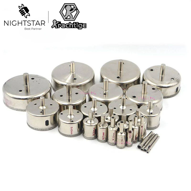 30-70mm Diamond Coated Drill Bit Set Kit Hole Saw Glass Granite Tile Cutter Holer Cutting Tool for Glass Ceramic Marble /1Pc
