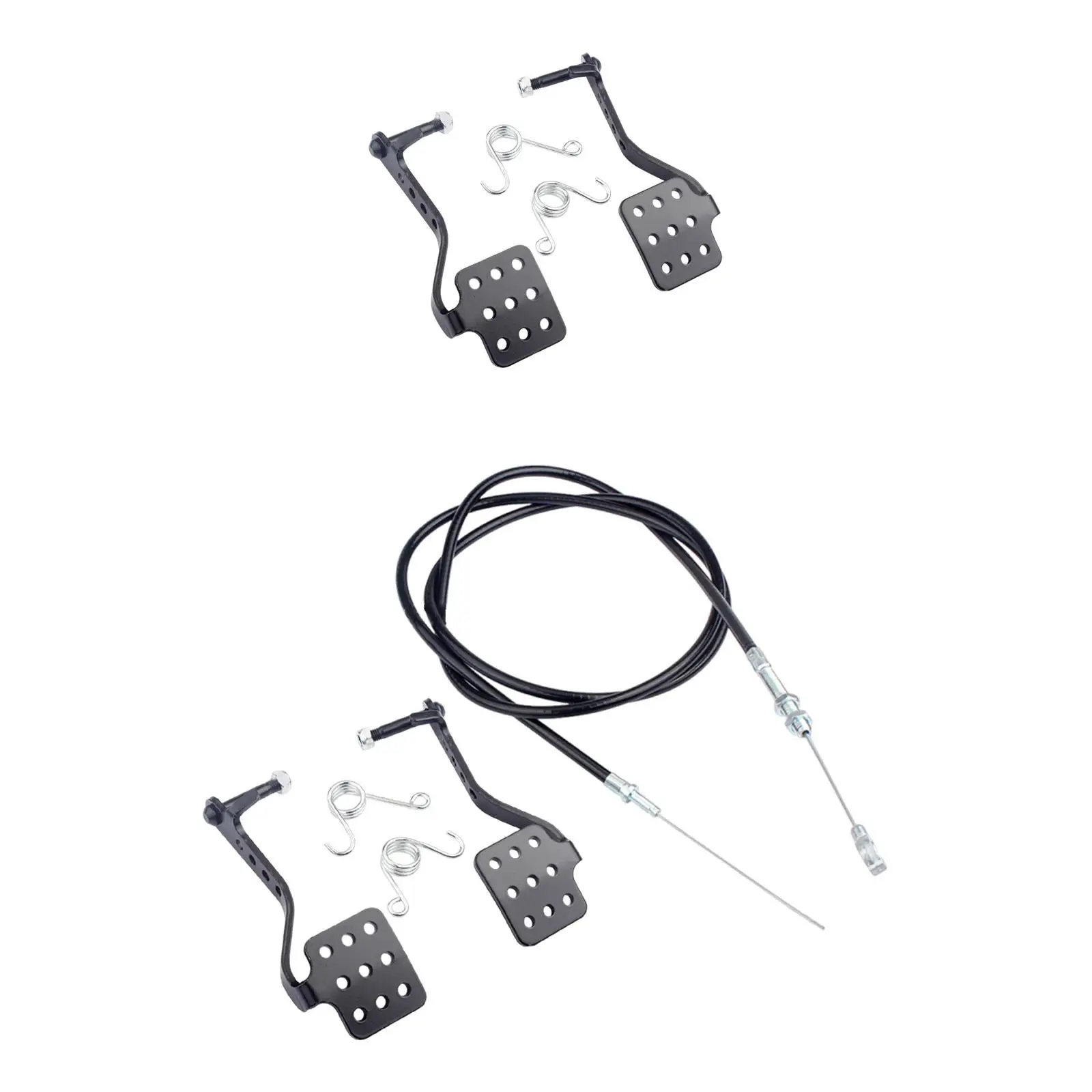 1 Pair Go Kart Pedals Go Kart Brake Throttle Pedals for 212cc 196cc 6.5HP