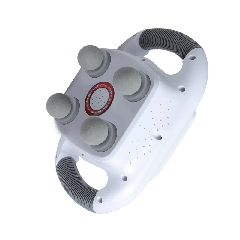 Customized 4 Head Fascia Gun Tissue Percussion Massage Gun Professional Pistole Muscle Vibration Body Fascia Massager