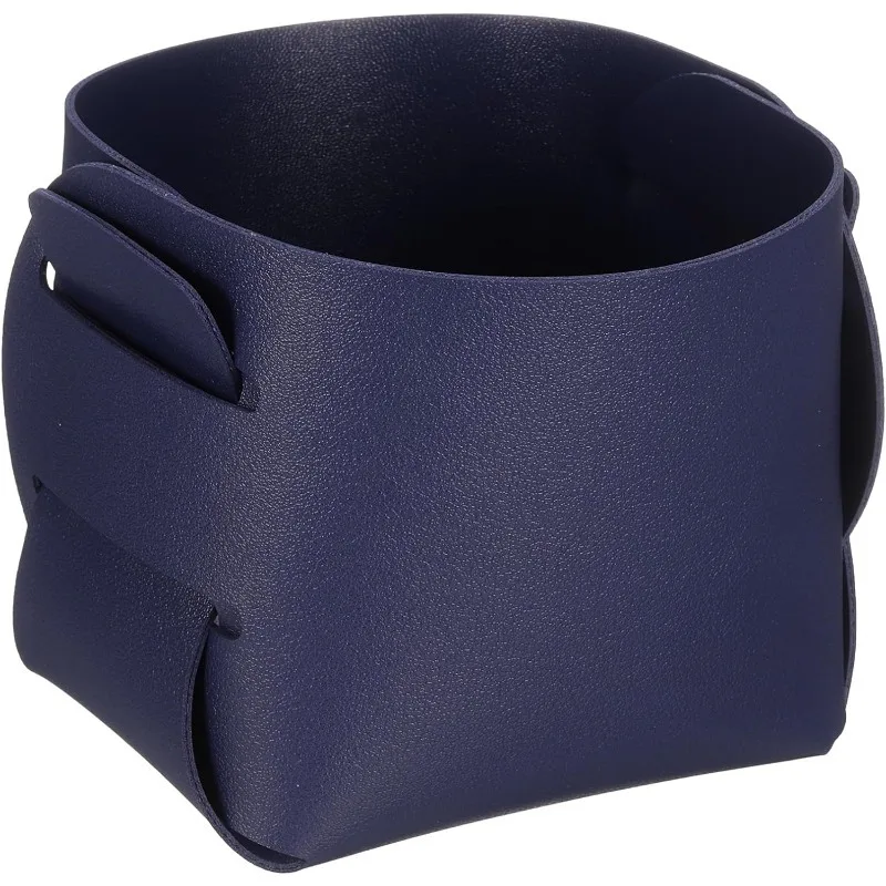 PU leather desktop storage box tray entrance table bedside table ferret dressing table jewelry key coin watch wallet