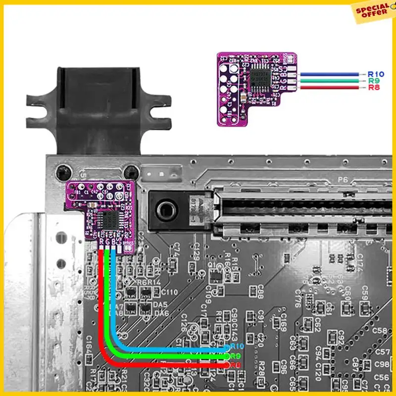A25P N64 RGB MOD Kit For N64 NTSC Consoles RGB Module Chip For Nintendo 64 NTSC Modified RGB Output Module Durable