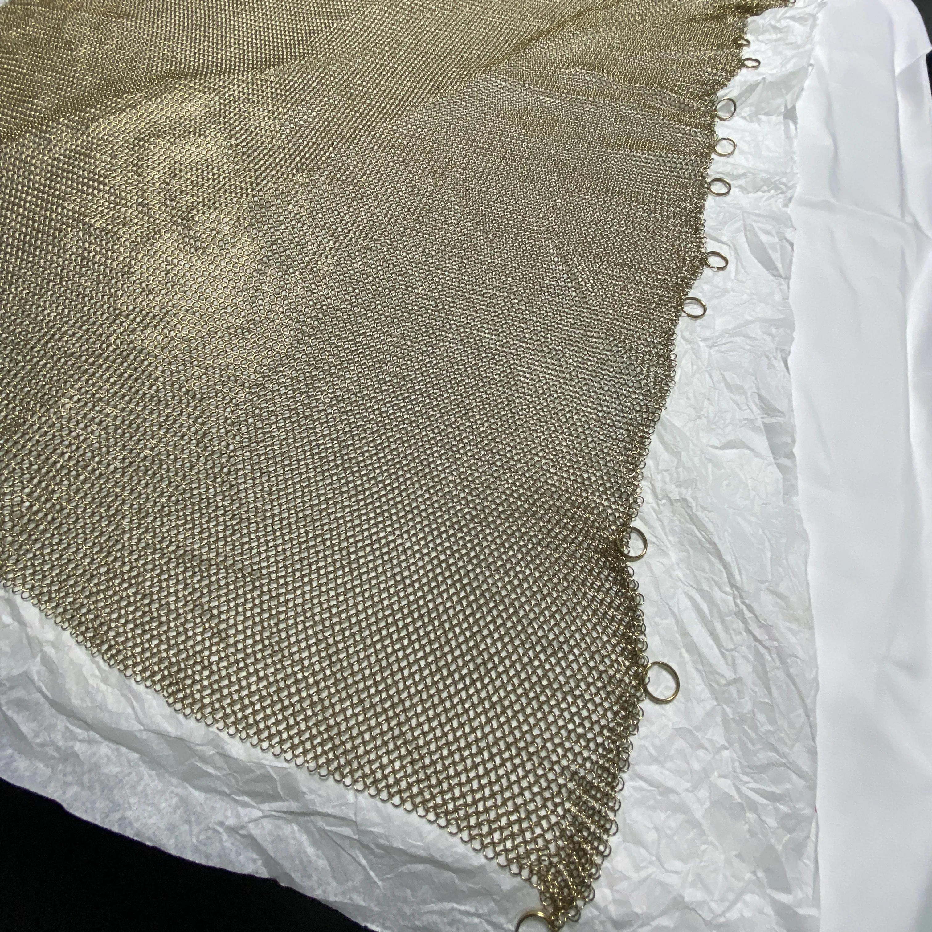 Large Size Colorful Transparent Metal Chain Mail for Wall Hanging Decor DIY Projects Room Divider and Curtain Accessories