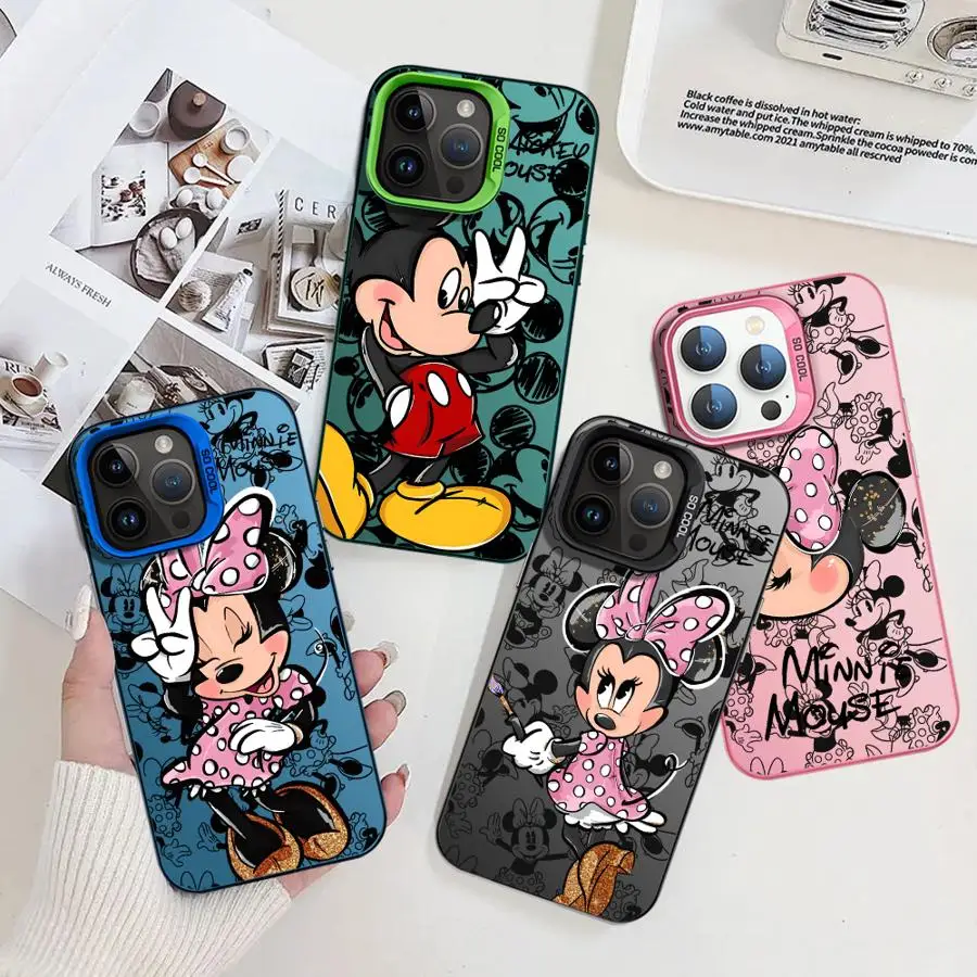 Disney Mickey Minnie Mouse Phone Case for iPhone 14 Pro MAX 16e 15 Plus 13Pro 16Pro 13 12 11 16 Soft Shell