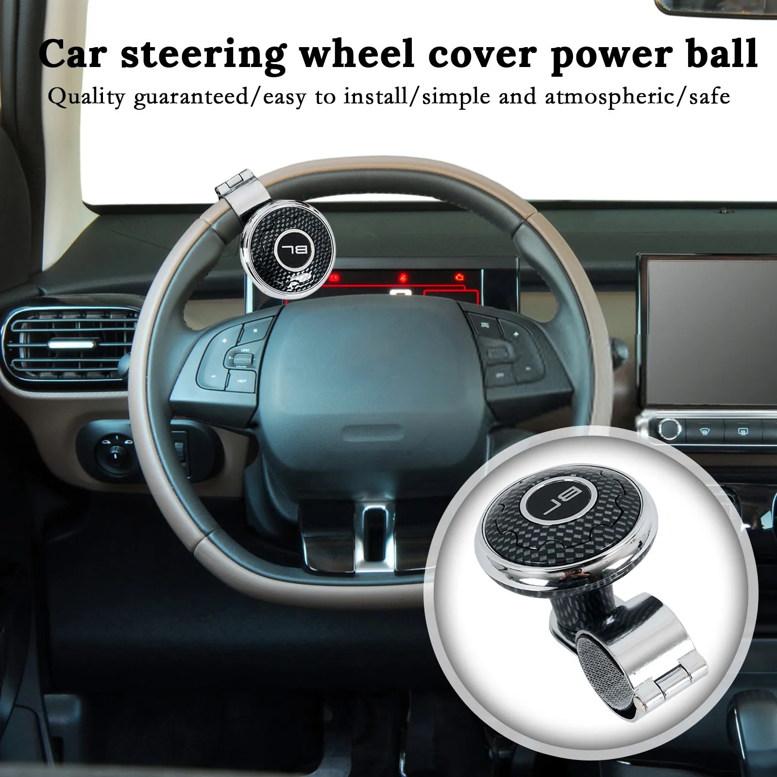 Universal Steering Wheel Spinner Knob Power Handle Spinner Easy Turn Steering Ball Spinner For Vehicles Car Truck