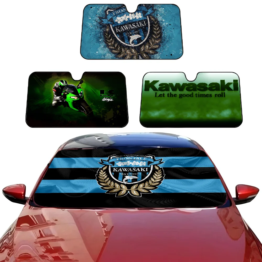 K-KawasakiS Car Sun Shade Front Window Sunshade for Most Sedans SUV Blocks Max Uv Rays Keep Your Vehicle Cool