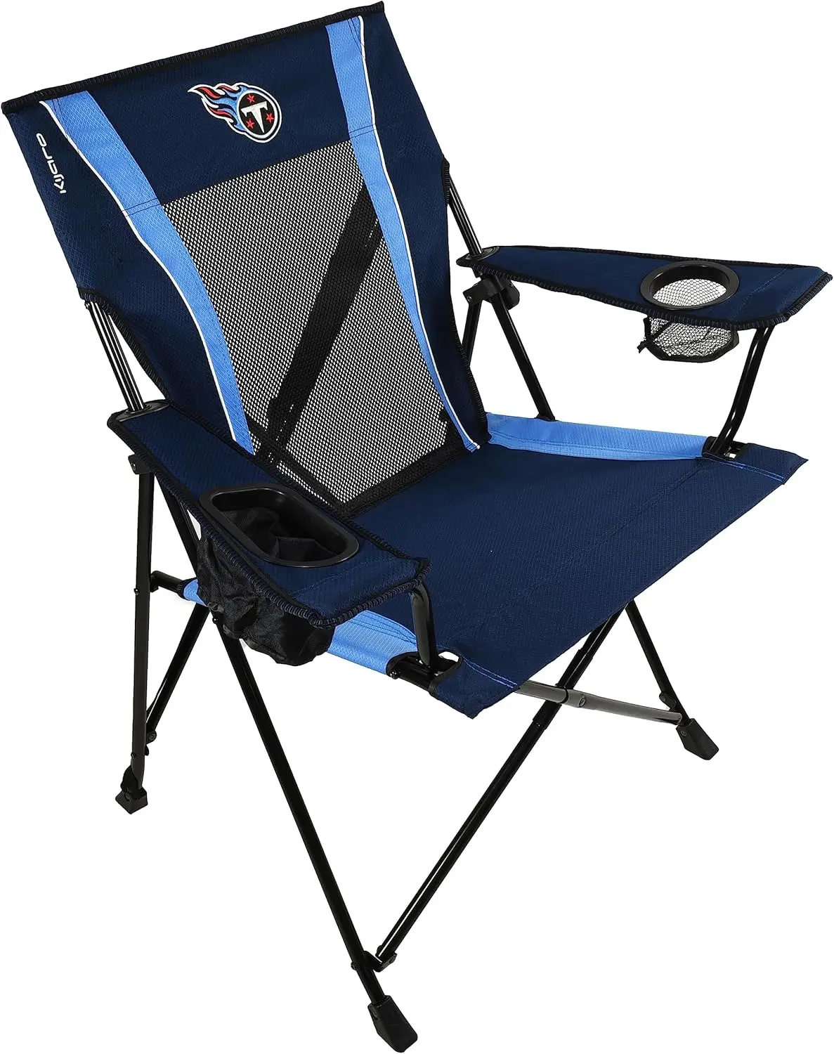 Sports Fan Folding Chair, 26"" L X 35.5"" W X 37"" H, Tennessee Titans